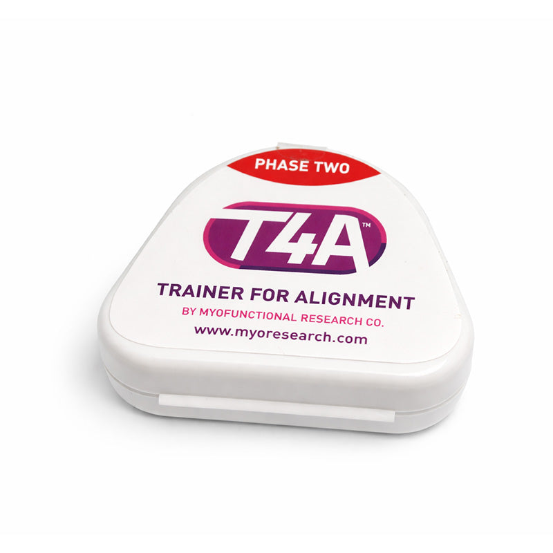 Myofunctional Research Co. T4A Phase 2 Medium Clear Trainer Appliance for dental alignment and orthodontic correction.