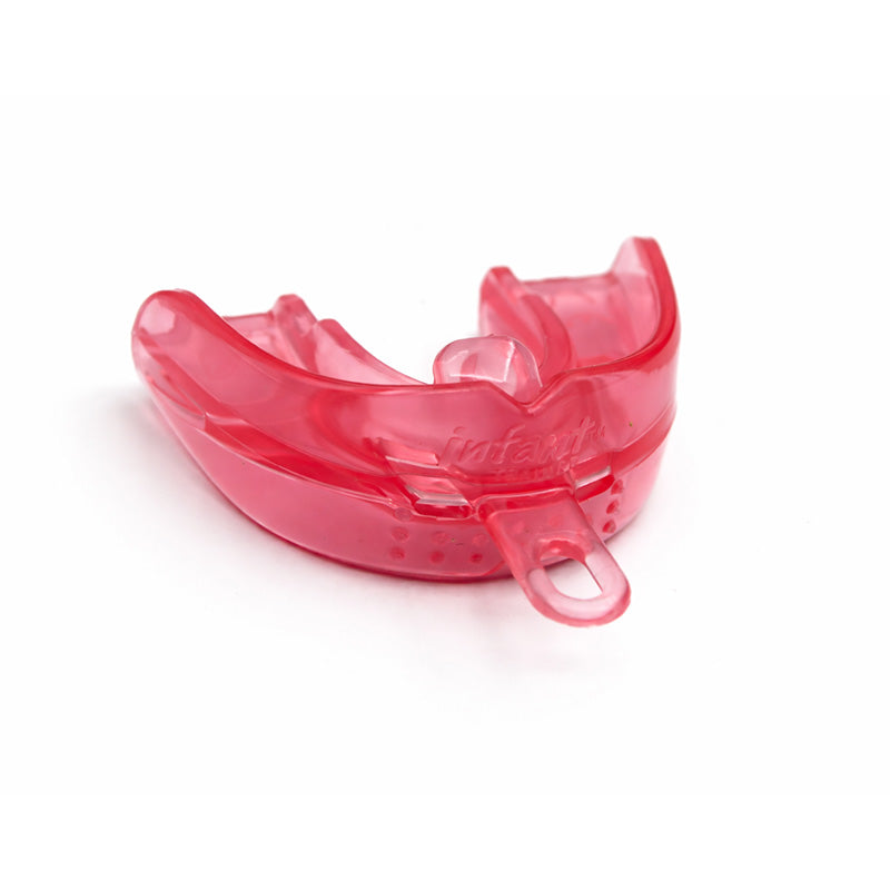 Soft pink MRC Trainer for Infant Phase 1 from Myofunctional Research Co., designed as a trainer appliance for infants.