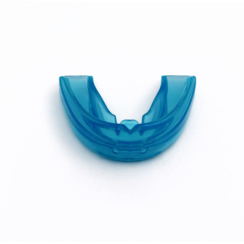 Myofunctional Research Co. MRC Trainer T4B2 for braces Class II in blue, a dental trainer appliance for orthodontic support.