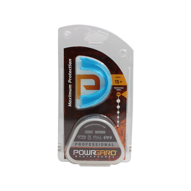Myofunctional Research Co. POWRGARD Professional Mouthguard for maximum protection, trainer appliance with a secure fit for oral safety.