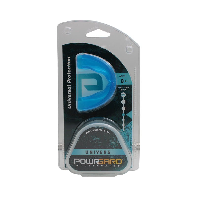 POWRGARD Univers Mouthguard by Myofunctional Research Co. for universal protection and training, suitable for ages 8 and up.