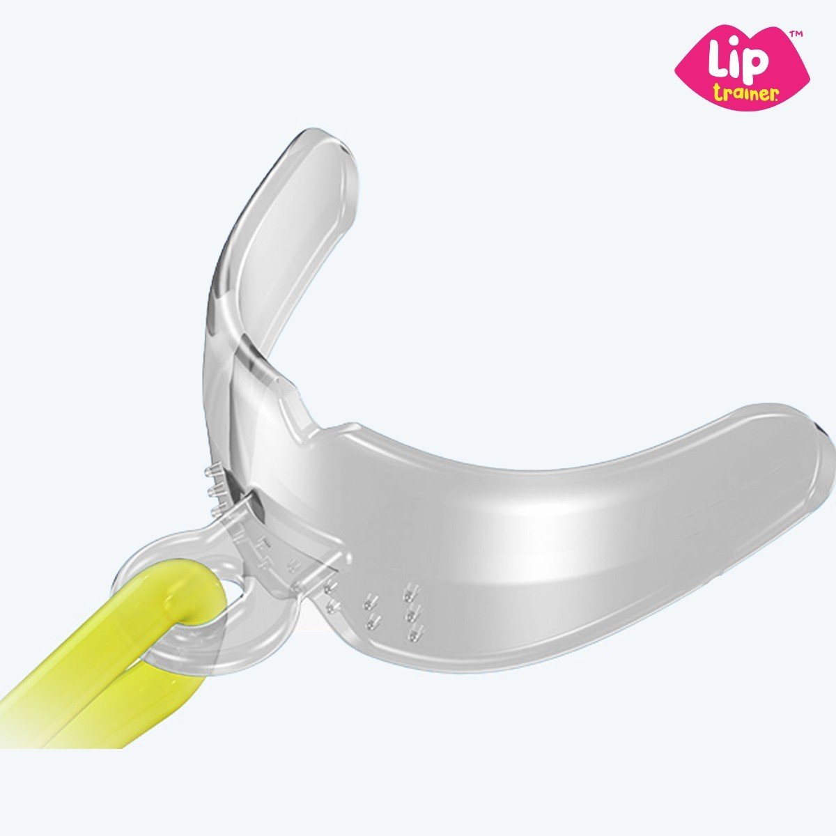 Blue MRC Myotalea Lip Trainer Appliance designed for myofunctional therapy, showcasing the lip seal trainer in a clear, detailed view.