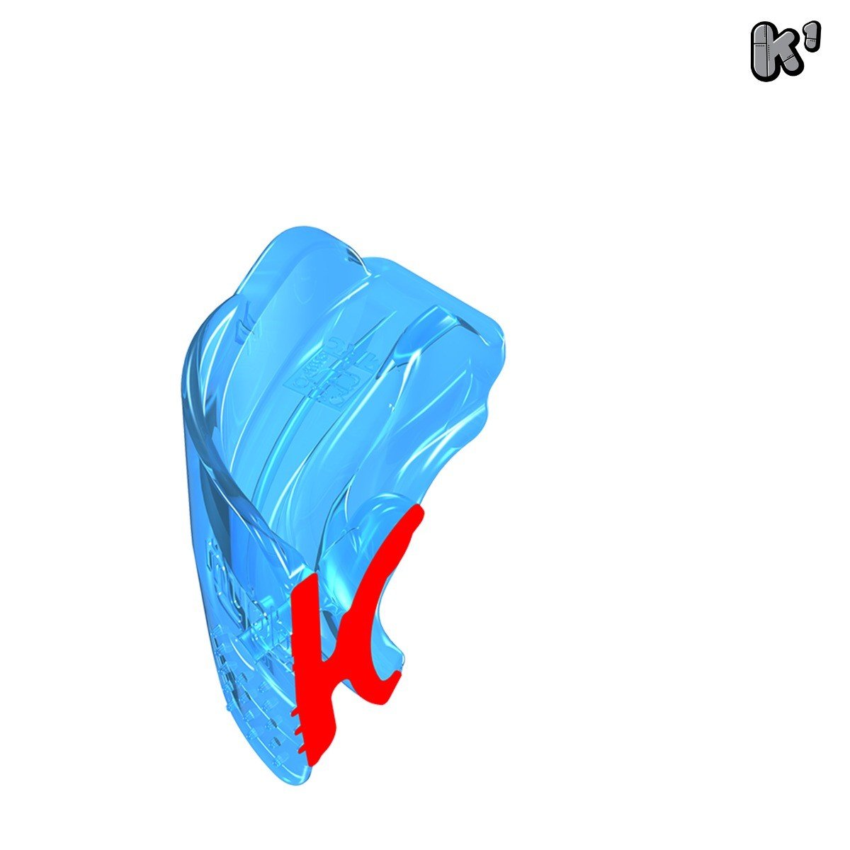 MRC Myobrace K1 for Kids, a dental trainer appliance from Myofunctional Research Co., shown in a close-up image.
