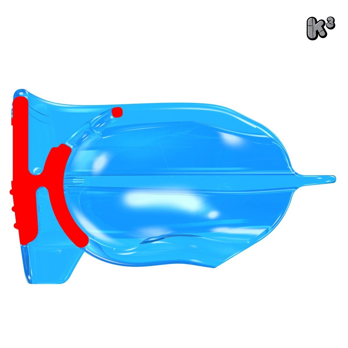 Blue MRC Myobrace K3 trainer appliance for kids, used to improve oral posture and develop proper jaw alignment.