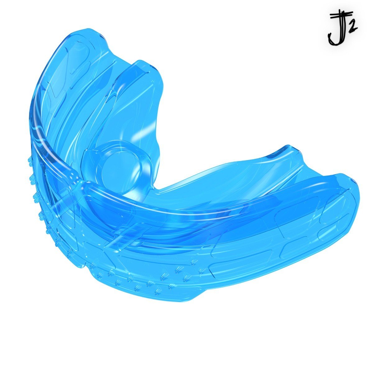 Blue Myobrace for Juniors, a stage 1 trainer appliance by Myofunctional Research Co., designed for young orthodontic support.