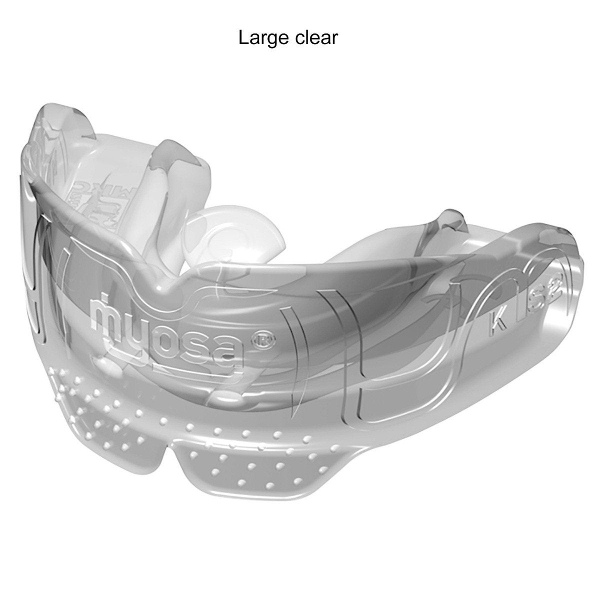 Blue Stage 1 Myosa trainer appliance for kids by Myofunctional Research Co., designed for orthodontic and oral muscle training.
