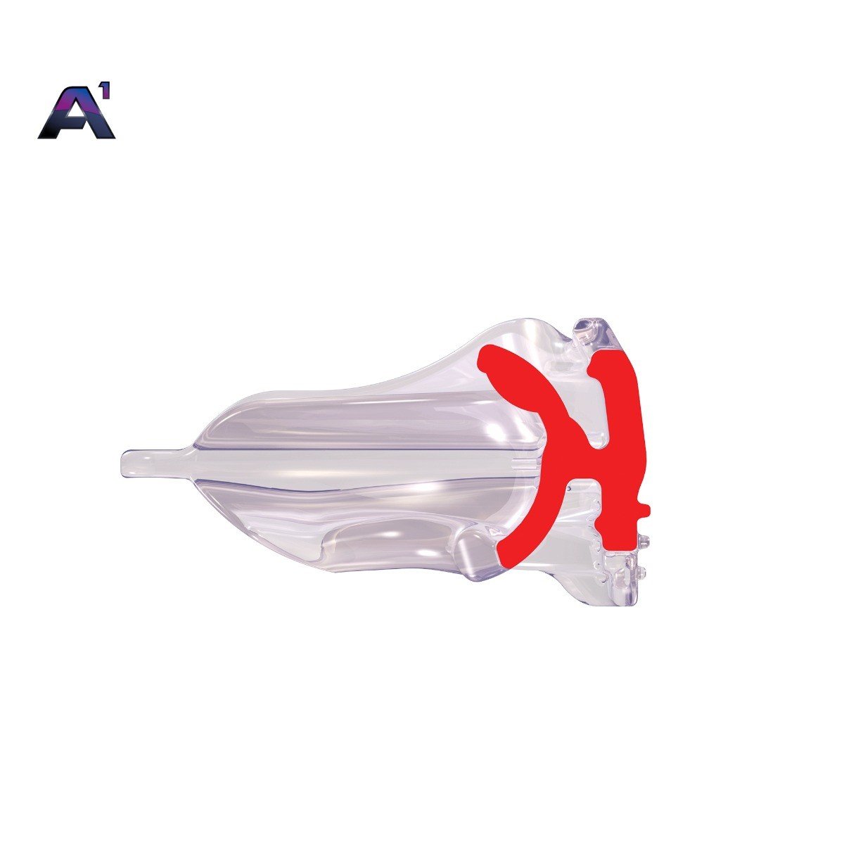 Clear MRC Myobrace trainer appliance for adults, stage 1, large size, designed for orthodontic and myofunctional therapy.