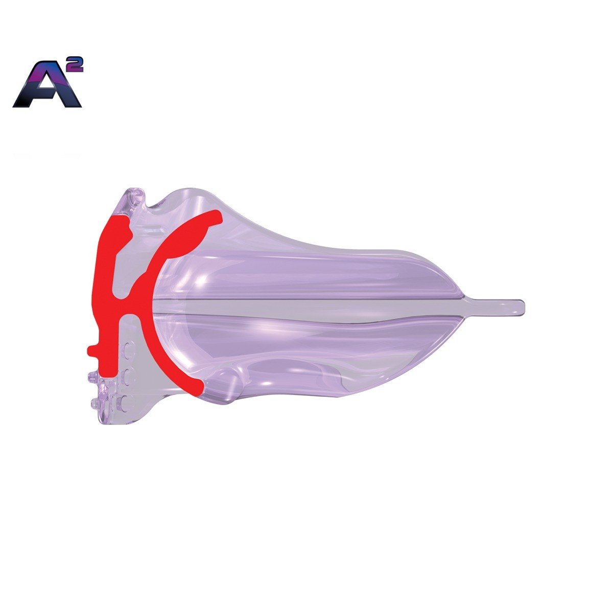 Large clear MRC Myobrace trainer appliance for adults, designed by Myofunctional Research Co., used for orthodontic correction.
