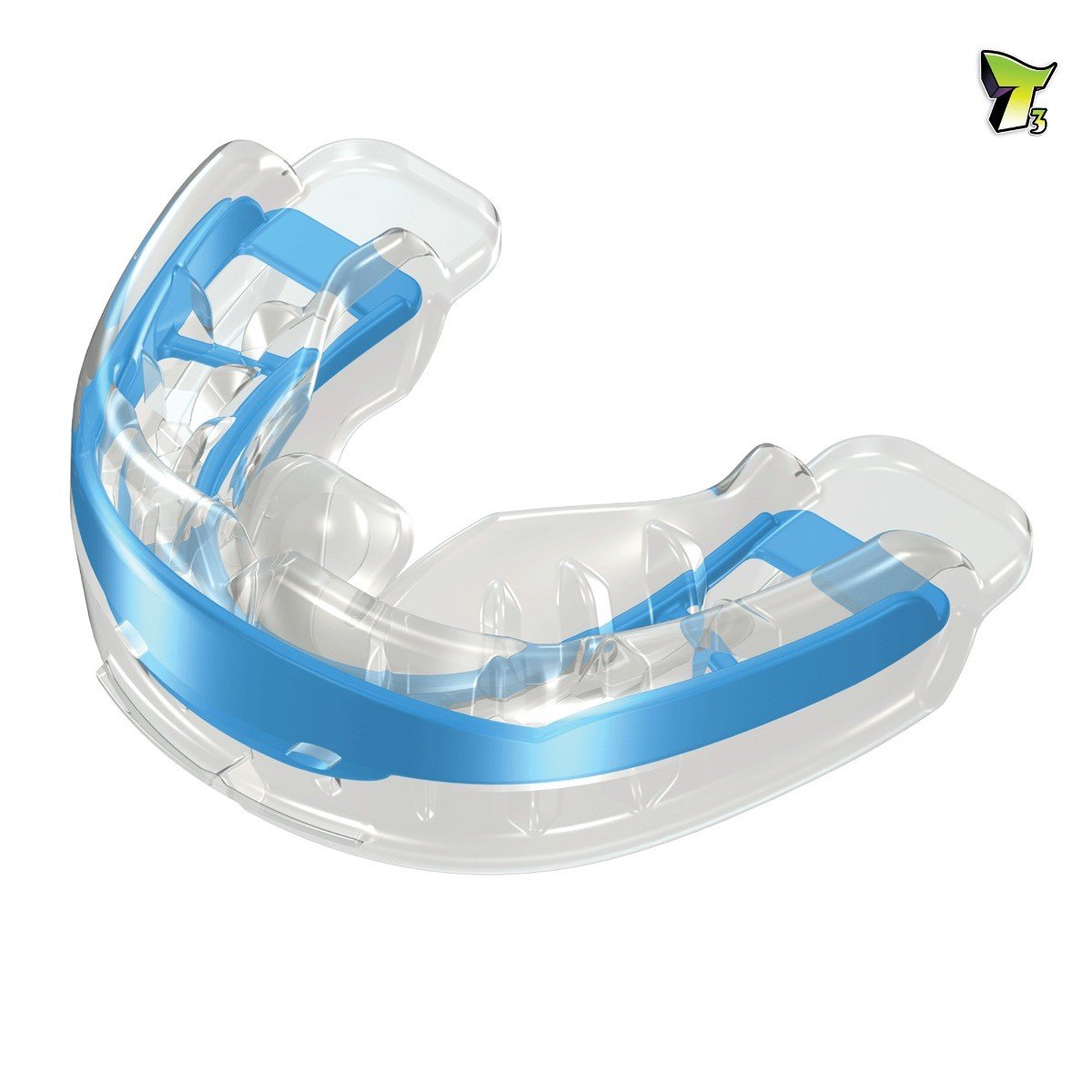 Large blue MRC Myobrace trainer appliance for teens, designed for orthodontic correction, from Myofunctional Research Co.