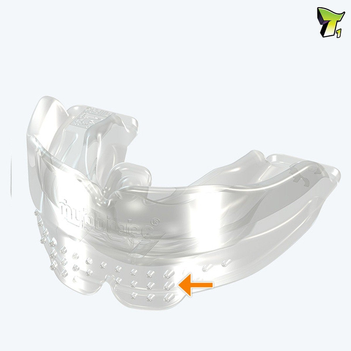 Large blue MRC Myobrace trainer appliance for teens, designed for orthodontic correction, by Myofunctional Research Co.