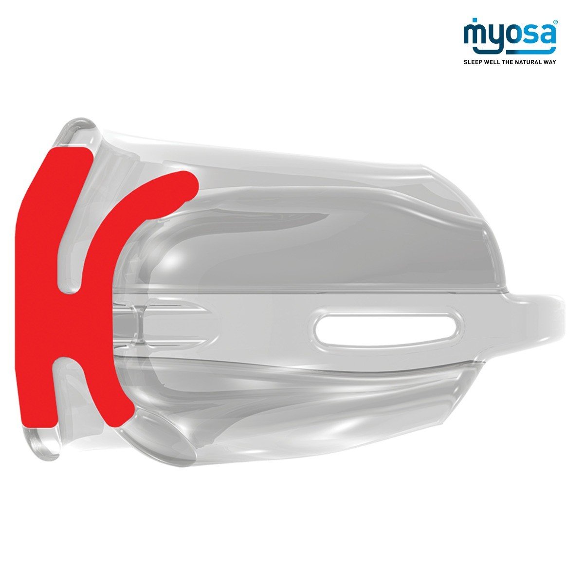 Myofunctional Research Co. MRC Myosa trainer appliance for TMJBDS, moldable splint for jaw and bite alignment.