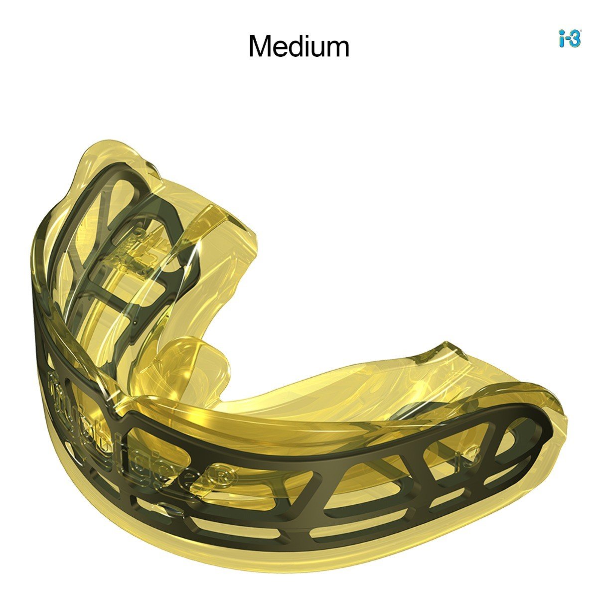 Yellow MRC Myobrace Interceptive Class I3 trainer appliance for orthodontic correction, used for early interceptive jaw and bite development.