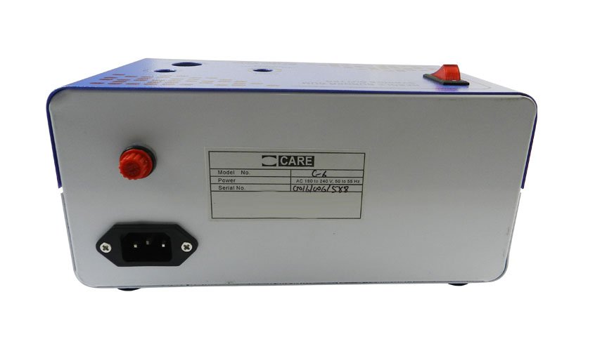 Ortho Care manual syringe cutter and needle burner, electrical device for safe needle disposal and sterilization.