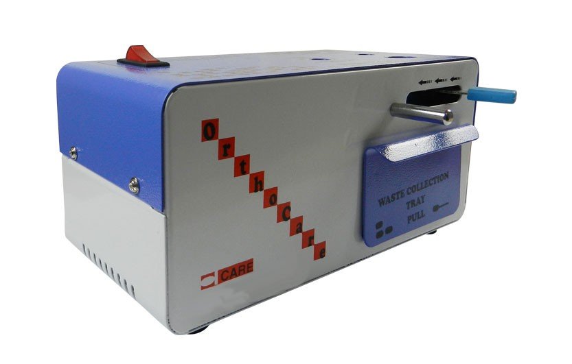 OrthoCare Manual Syringe Cutter and Needle Burner, electrical device for safely destroying used needles and syringes.