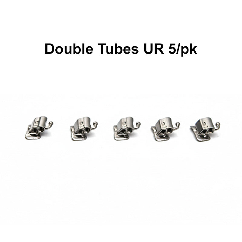 OrthoClassic MBT/Roth .018 bondable tubes for first molar, right side, set of 5, orthodontic dental brackets and tubes.