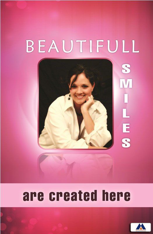 Poster English Beautiful Smiles are Created Here - 031 - Libral Traders
