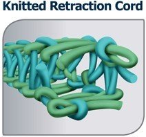 Pascal Knit-Trax knitted retraction cord, a durable dental retraction cord used for tissue management during procedures.