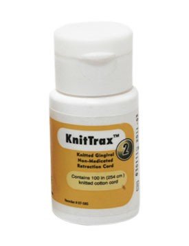 Pascal Knit-Trax knitted retraction cord, a flexible dental retraction cord used for tissue management in dental procedures.