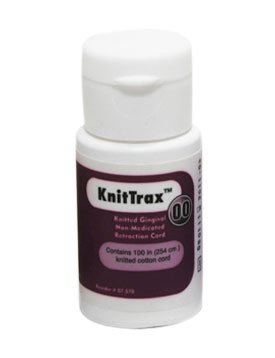 Pascal Knit-Trax knitted retraction cord, a flexible dental retraction cord made of knitted material for effective tissue management.
