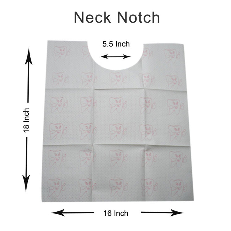 Capri Disposable Patient Bibs Nech Notch