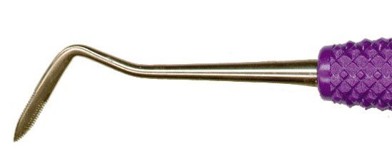 PDT Periotome Serrated DE Anterior periodontal instrument used for gentle tissue separation in dental procedures.