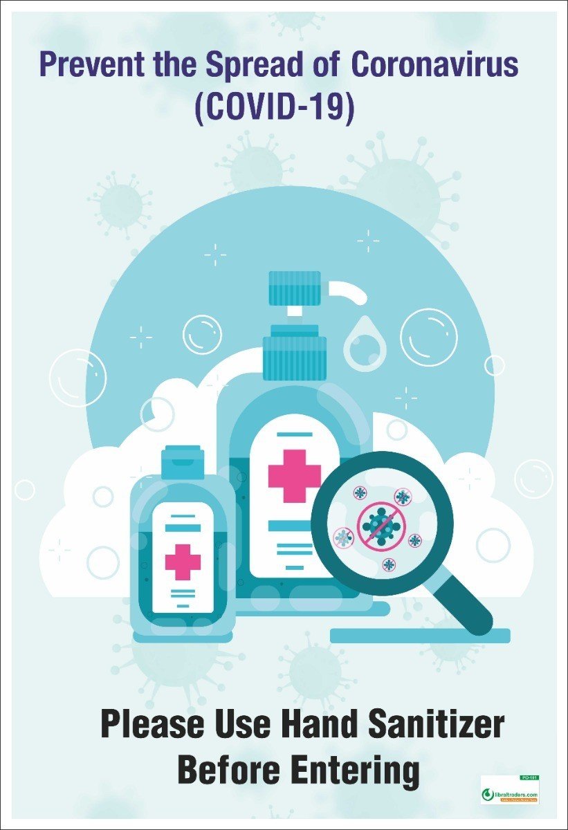 Poster English Prevent the Spread of Coronavirus (COVID-19) - 101 - Libral Traders