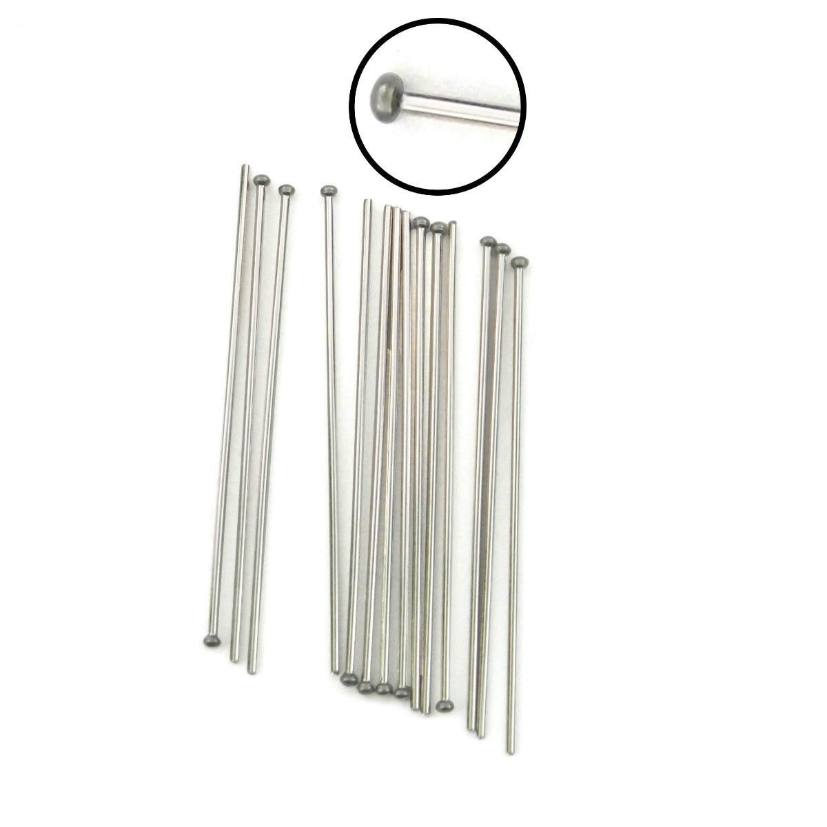Rabbit Force Ball End Clasps, 0.8mm, black metal jewelry clasps with ball ends, for secure jewelry fastening and finishing.