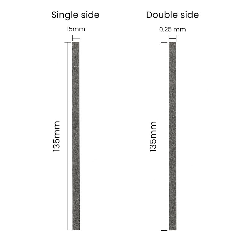 Rabbit Force RF Steel Separating Abrasive IPR Strips 4mm, coarse single-sided burs for precise dental or industrial separation tasks.