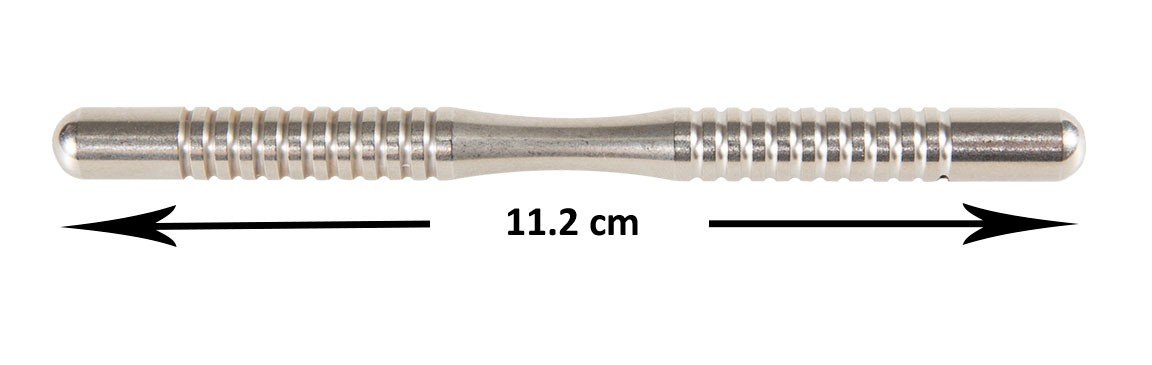 Yellow RF manual handle and IPR strips for burs, used in dental procedures, with a 15-meter length in a single pack.