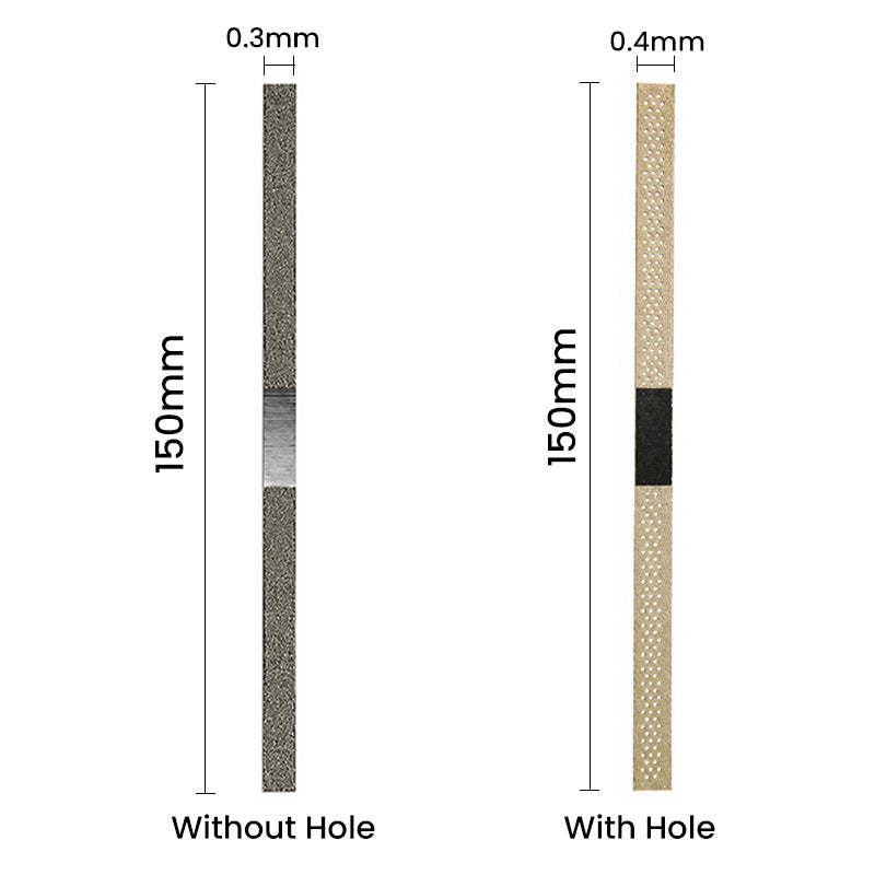 Rabbit Force RF Diamond Separating Abrasive IPR Strips, single-sided medium 4 mm burs for dental procedures.