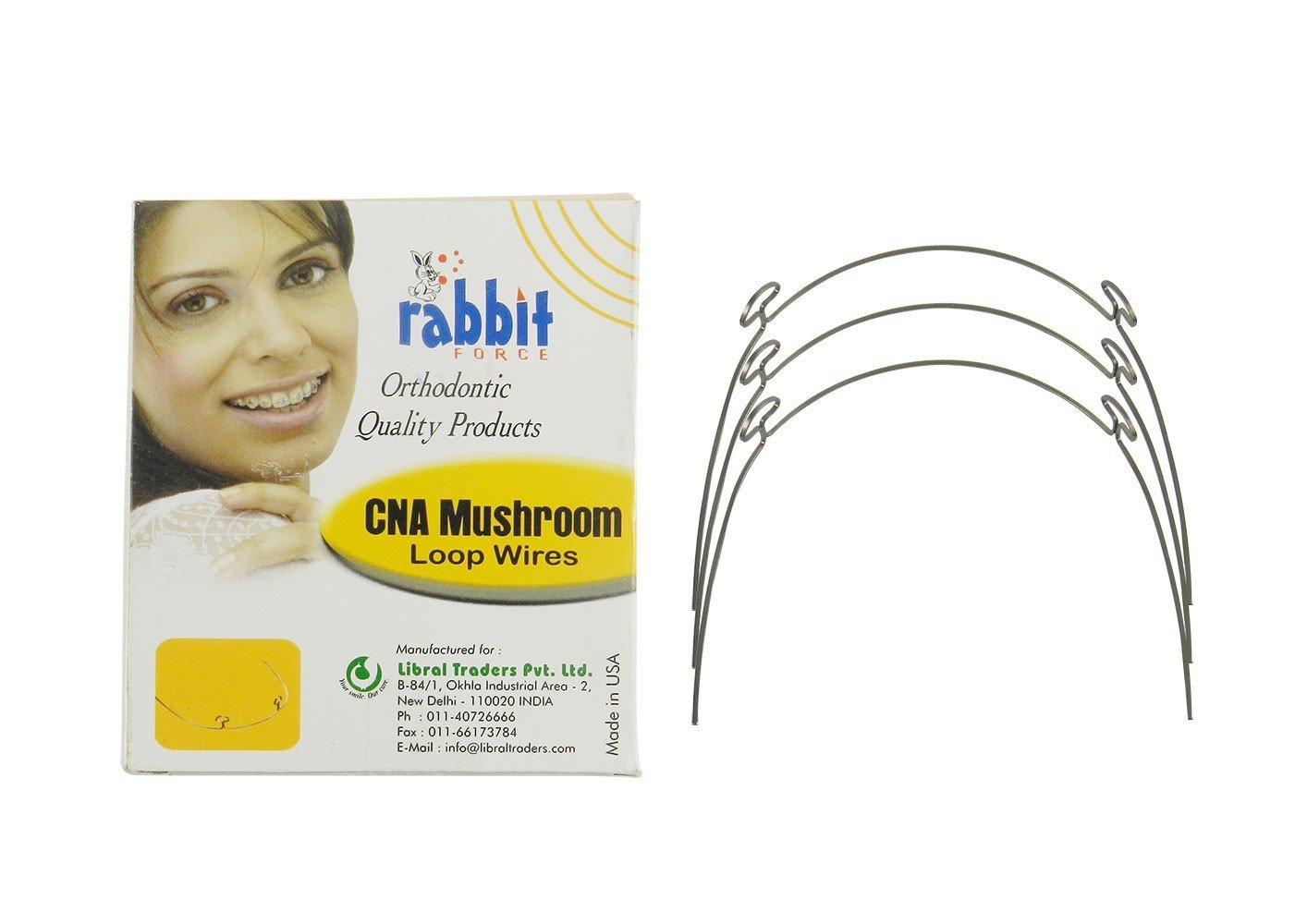 RF CNA Beta 3 Mushroom Loop Wires for TitanMoly by Rabbit Force, close-up of upper 34mm wires with detailed connectors