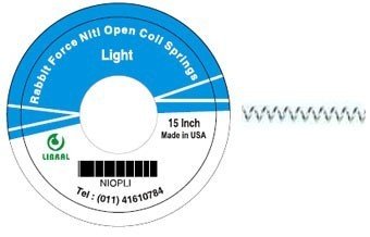 Rabbit Force RF Niti open coil springs, 15-inch, light-duty coil springs for mattresses or furniture.