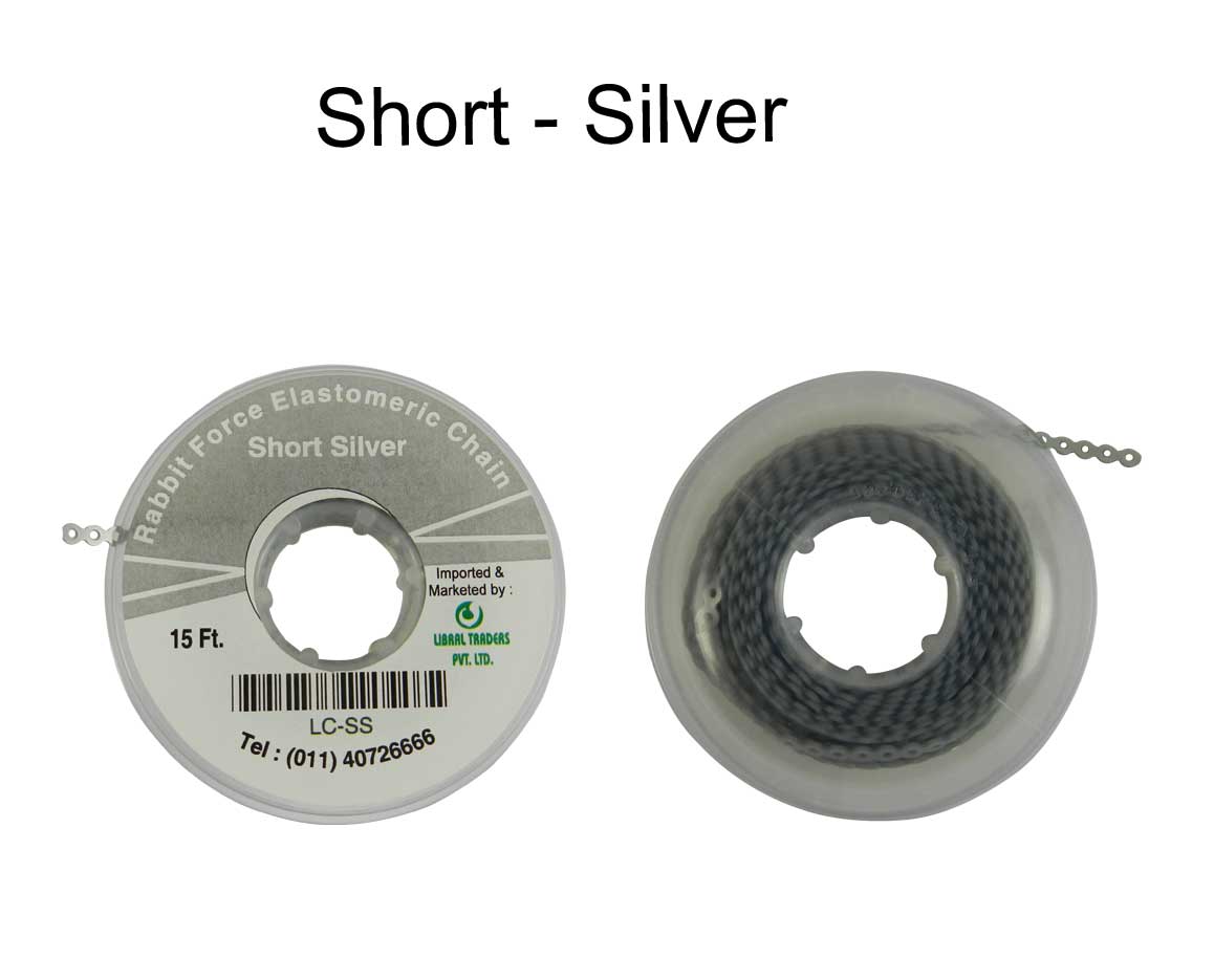 Silver Rabbit Force E-Chain elastic chain, 15 ft length, designed for secure cable management and flexible support.