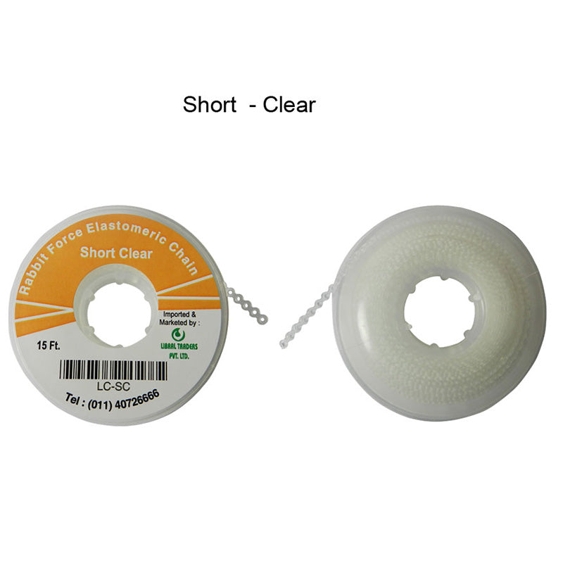Silver Rabbit Force E-Chain elastic chain, 15 ft long, flexible and durable for various industrial or safety applications.