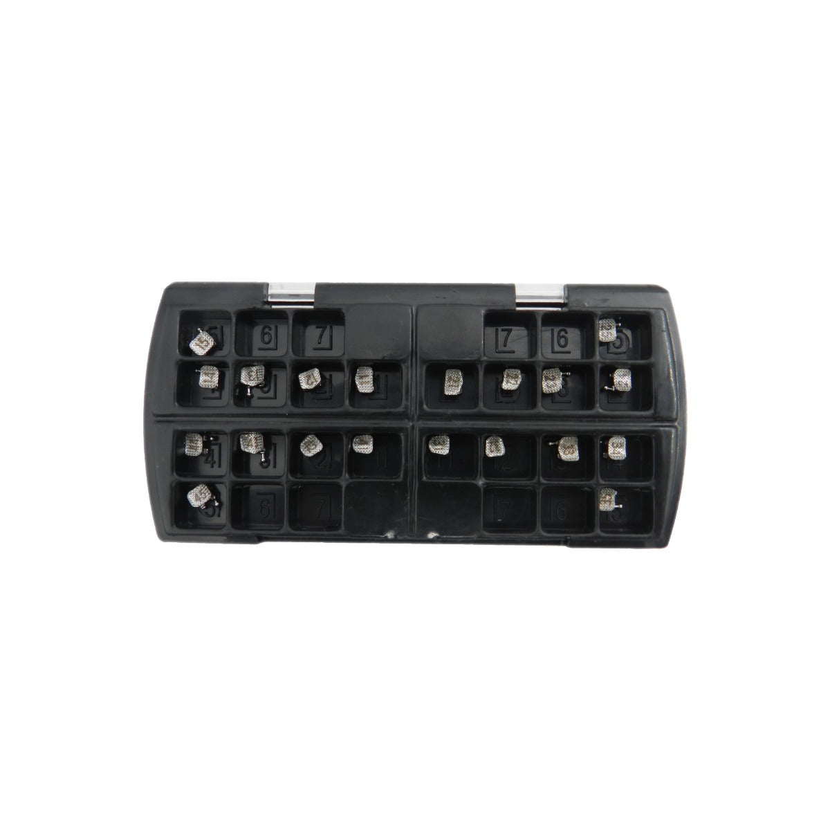 Rabbit Force RF Roth MBT metal brackets kit with hooks, displaying three different bracket sizes on a white background.