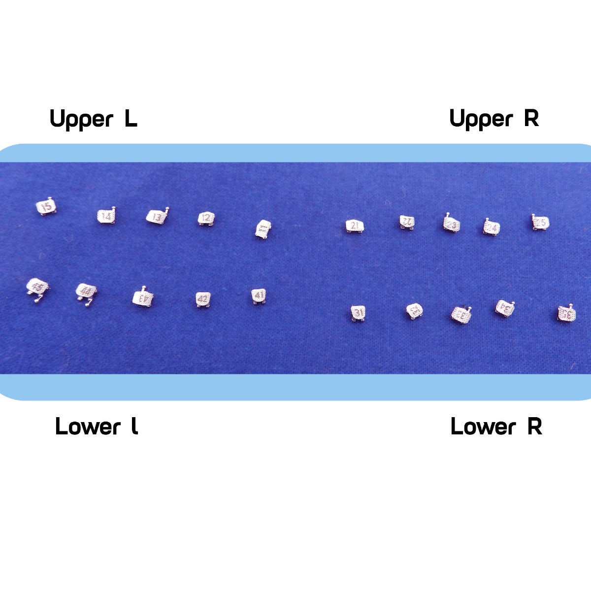 Rabbit Force RF Roth / MBT metal brackets kit with hooks, includes brackets numbered 3, 4, and 5, designed for secure mounting.