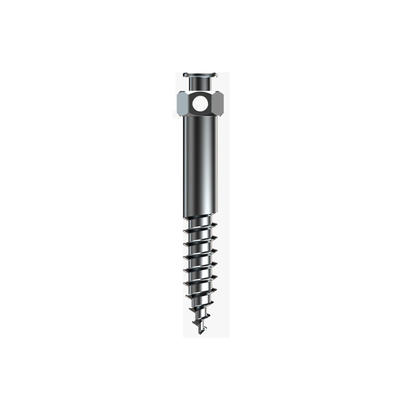 Rabbit Force RF Mini Screws, 2mm x 12mm, Infra Zygomatic Orthodontic Mini Screws, metal orthodontic screws on white background.