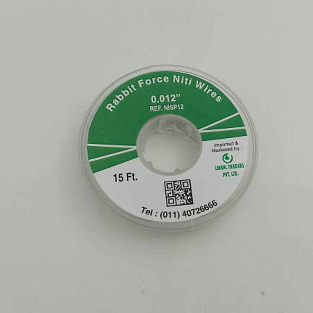 Rabbit Force RF Niti Wire in spool, 15 ft, nickel titanium wire for orthodontic or dental use.
