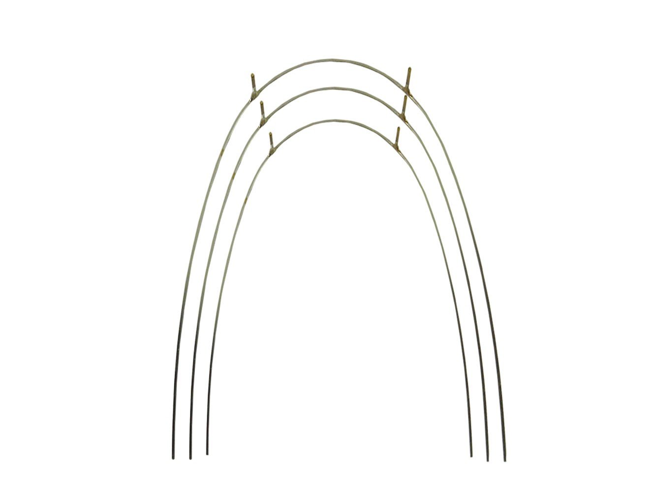 Rabbit Force RF SS Brass Posted Preformed Wires, stainless steel wires with brass posts, shown in a close-up image.