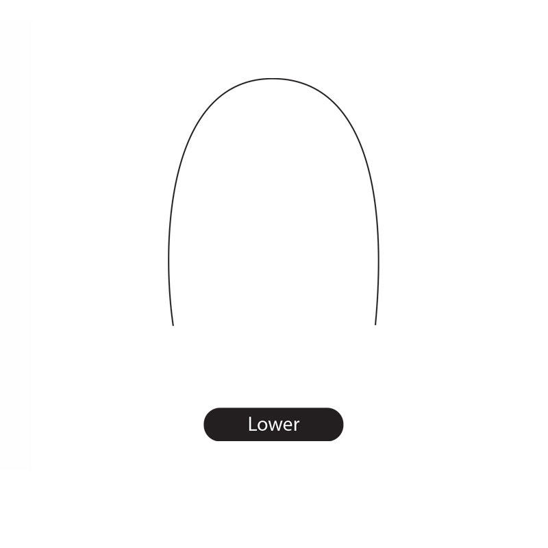 Stainless steel RF SS Preformed Wire from Rabbit Force, euroform 012, used for orthodontic or dental applications.