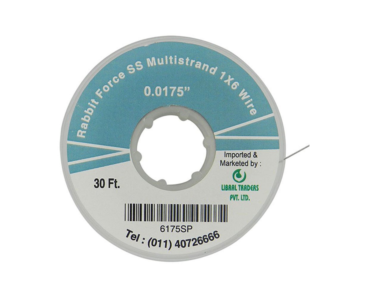 Rabbit Force Co-Axial SS Wire spool showing stainless steel wire in size 0.195 for welding and industrial use