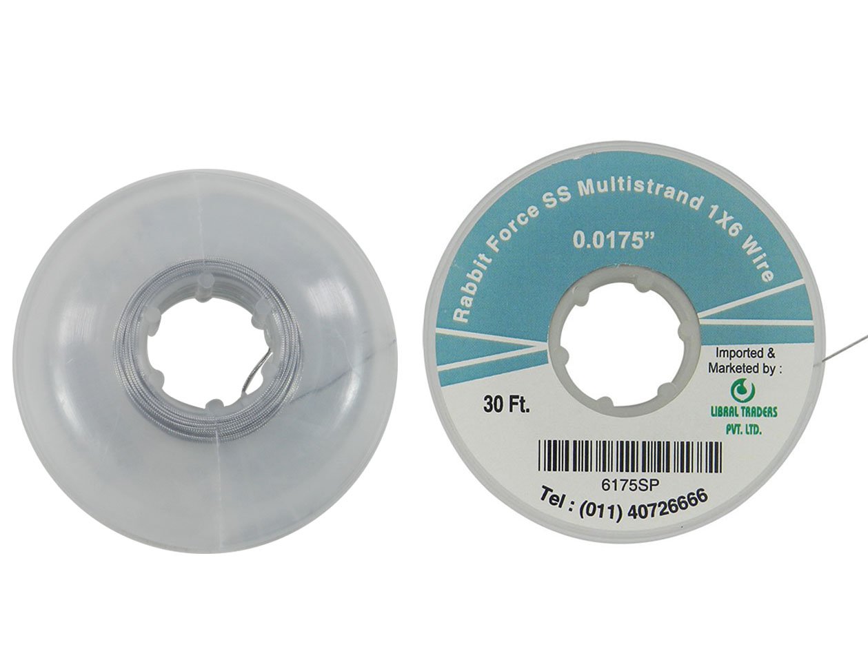 Rabbit Force stainless steel co-axial SS wire spool, 0.195mm diameter, co-axial wire for precision applications.
