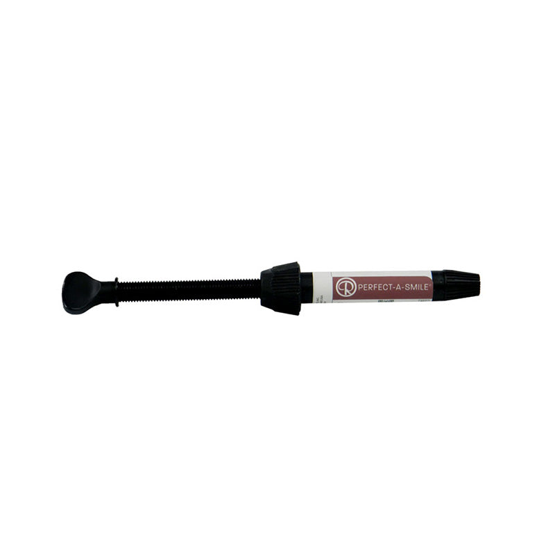 Reliance Perfect-A-Smile Pontic Putty, orthodontic aligner adhesive, in a tube with applicator tip for dental bonding.