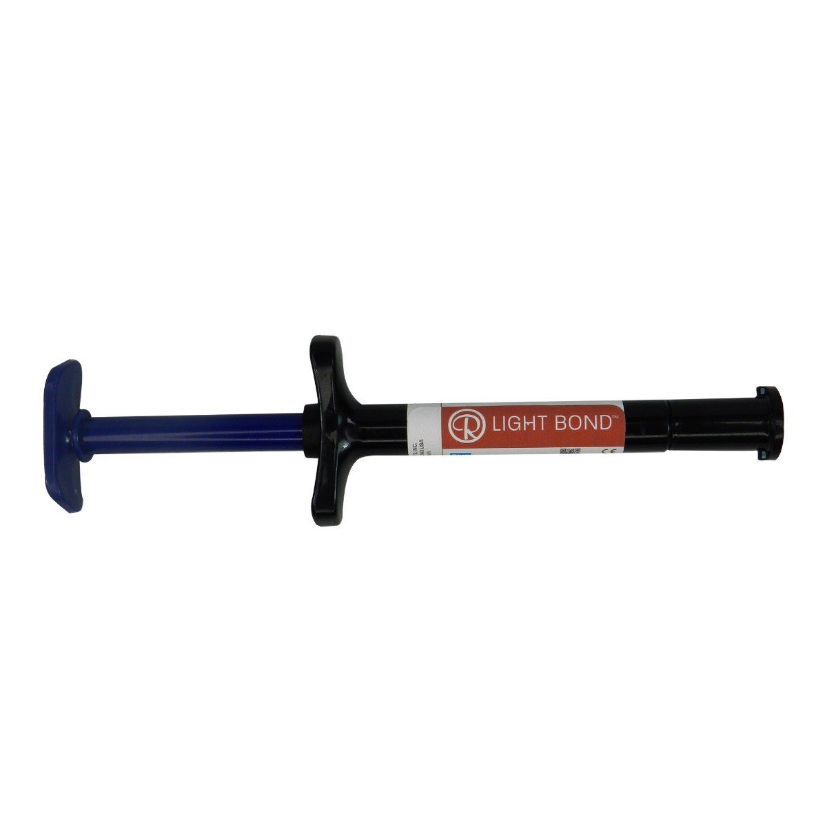 Reliance Ortho LB Regular Paste 5g syringe with fluoride, light cure orthodontic adhesive, shown in the image.