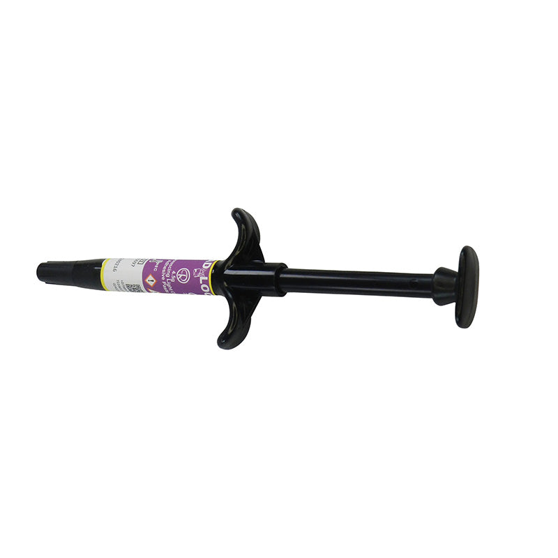 Reliance Orthodontic Light Cure Adhesive Paste with Fluorescing Reliance Ortho Pad Lock LC for dental bonding and orthodontic applications.