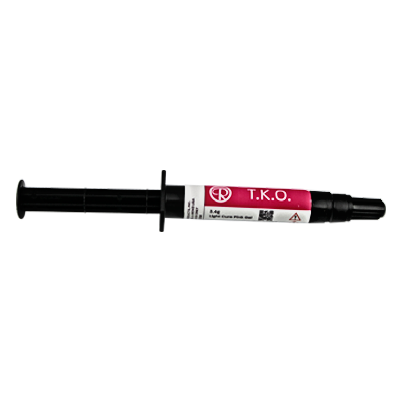 Reliance T.K.O. Composite Bite Turbo Gel Light Cure Pink Shade 3.4 Gms Syringe for orthodontic adhesive application