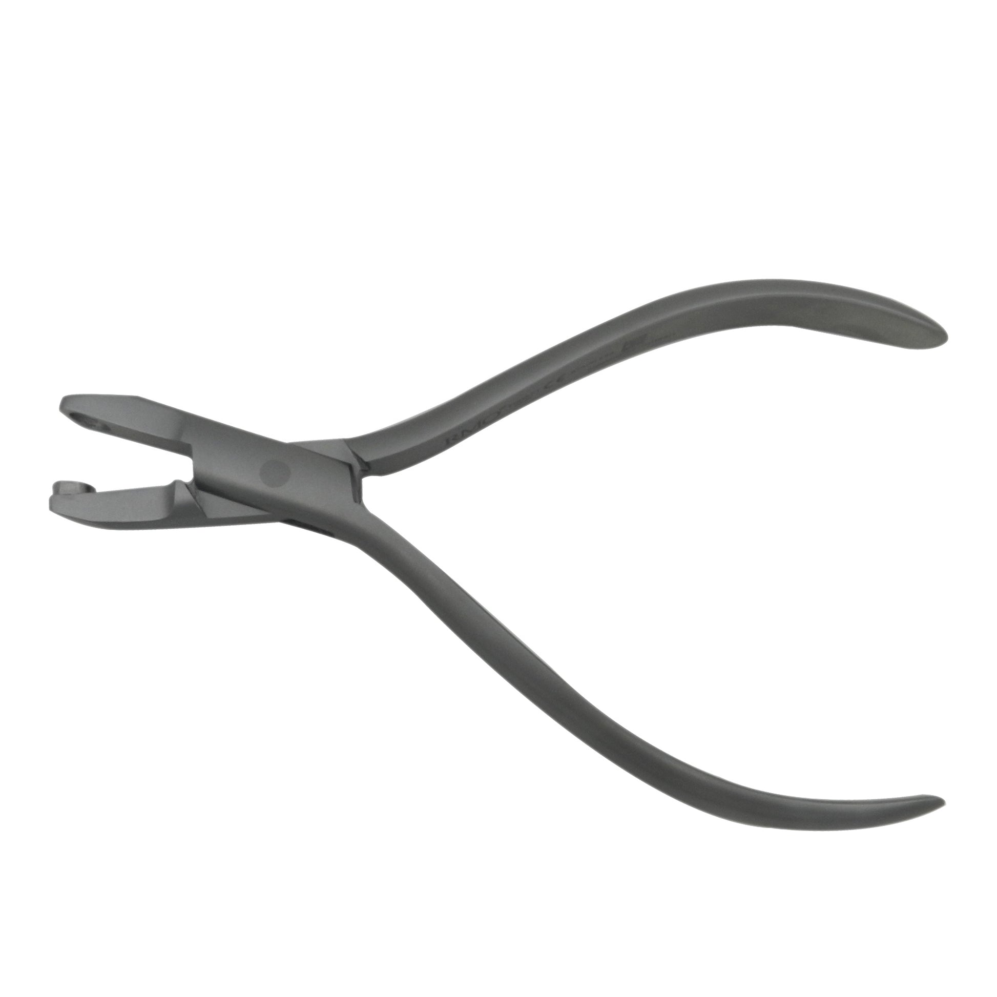 RMO Aligner Plier Hole Punch tool for dental aligner adjustments, with ergonomic handles and precision punch mechanism.