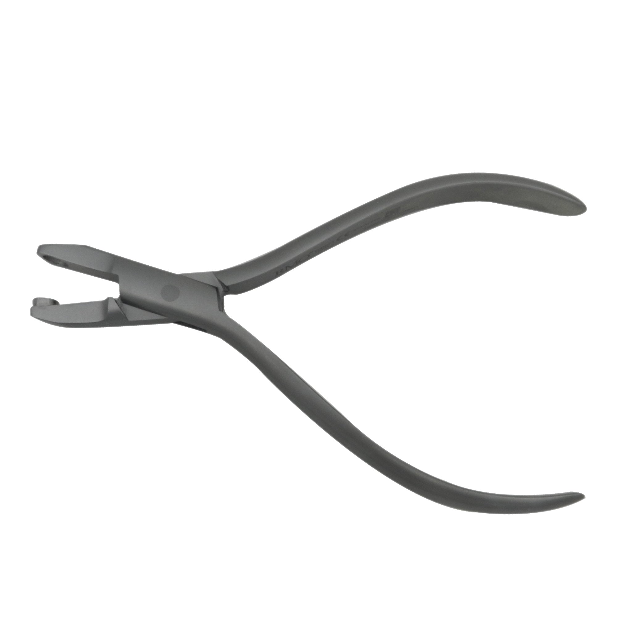 RMO Aligner Plier Hole Punch tool for dental aligner adjustments, with ergonomic handles and precision punch mechanism.