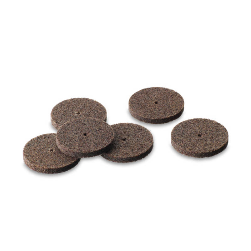 Scheu Polyfix Disc without Mandrel in brown, dental polishing and finishing tool by Scheu-Dental, shown on a plain background.
