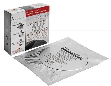 Scheu-Dental Durasoft Pre Dried 125mm blue seal, flexible dental impression material in a pack of 10.